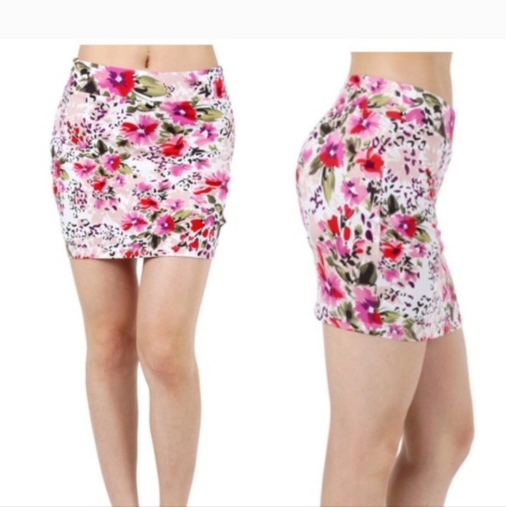 Floral Mini Skirt